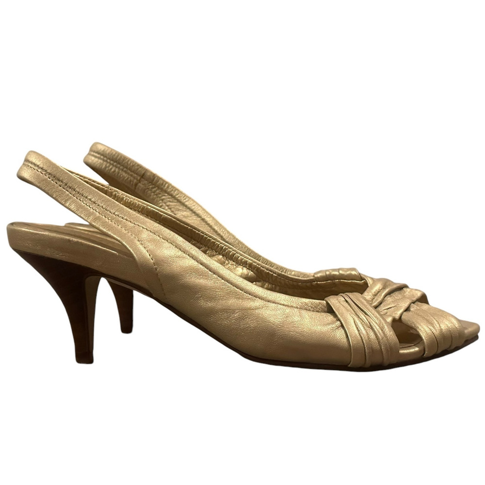 Cole Haan Gold Heels - Picture 2 of 15